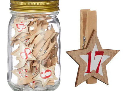 Glas-Adventskalender Halterungen, 25er-Set, ca. 13cmH - Präsentieren Sie Ihren Adventskalender kreativ! TK Gruppe® Grosshandel 