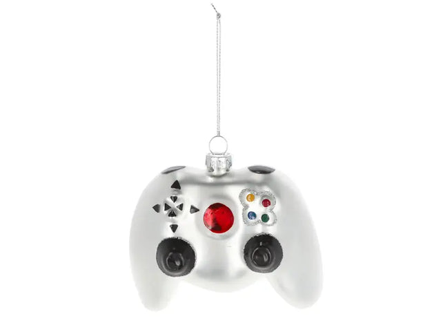 Glas-Controller Christbaumschmuck, ca. 10 cm – Außergewöhnliche Baumdeko TK Gruppe® Grosshandel 