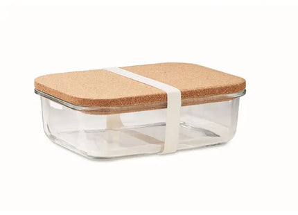 Glas Lunchbox CANOA mit Korkdeckel - Transparent & Stilvoll TK Gruppe® Grosshandel 