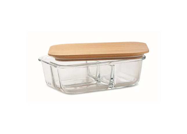 Glas Lunchbox TUNDRA 3, 800ml - Klar & Umweltfreundlich TK Gruppe® Grosshandel 