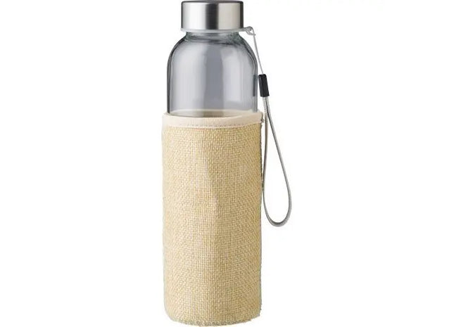 Glas-Trinkflasche Kaydence, Braun, 500 ml, Elegant & Robust TK Gruppe® Grosshandel 