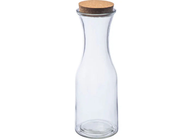 Glas-Wasserflasche mit Korkdeckel, 750ml, Durchsichtig TK Gruppe® Grosshandel 