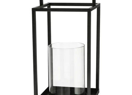 Glas-Windlichtlaterne mit Henkel, 31 cm Hoch - Vielseitige Dekorationsleuchte TK Gruppe® Grosshandel 