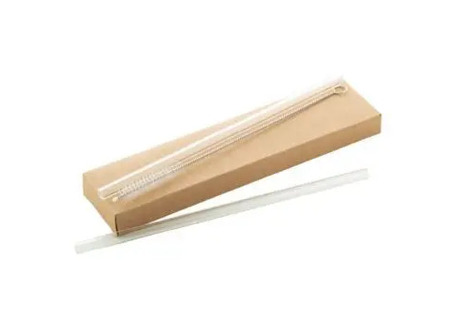 GlasSip Transparentes Glas-Trinkhalm-Set: Eleganz & Öko-Freundlichkeit TK Gruppe® Grosshandel 