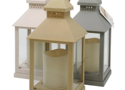 LED-Laternen aus Kunststoff/Glas, 3 Farben sortiert, Vielseitig Einsetzbar TK Gruppe® Grosshandel 