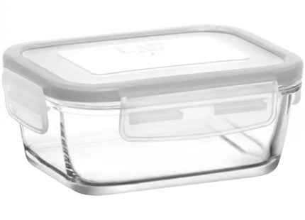Glasbehälter mit Deckel 400ml, Maße 13x9.5x6cm - Klar & Praktisch TK Gruppe® Grosshandel 