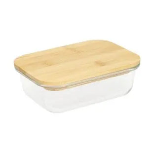 Glasbox Balance, Transparent & Braun, 19.5x14.5x6 cm TK Gruppe® Grosshandel 