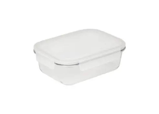 Glasbox Cerrada, Transparent-Grau, 19.7x14.8x6 cm TK Gruppe® Grosshandel 