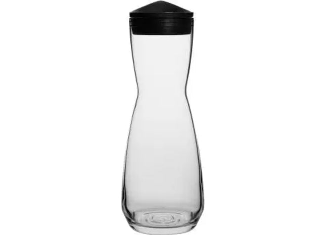 Glaskaraffe Luna 1L mit individuellem Druck – Klarglas für personalisierte Eleganz TK Gruppe® Grosshandel 
