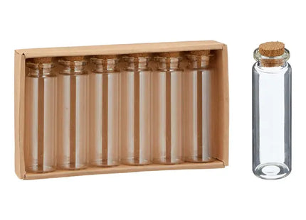 Glasröhrchen als Gastgeschenke - Elegantes 6er Set, je 7cm Hoch TK Gruppe® Grosshandel 