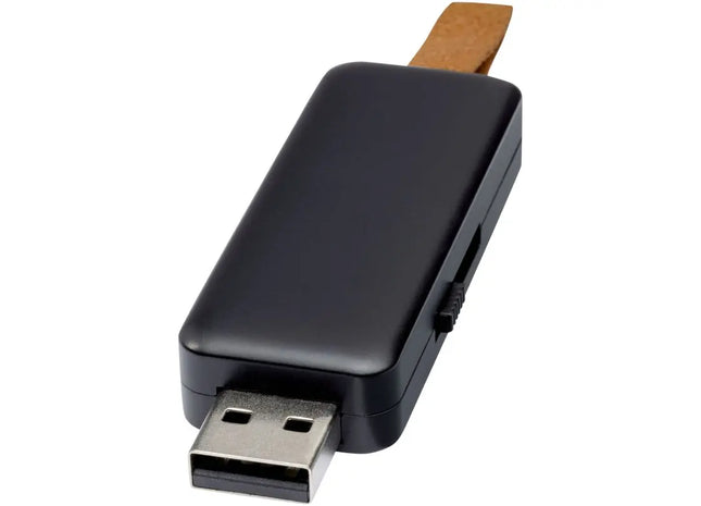 Gleam 4GB USB-Speicherstick mit Leuchtfeature - Schwarz TK Gruppe® Grosshandel 
