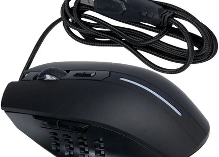 Gleam RGB Gamer-Maus - Schwarz TK Gruppe® Grosshandel 