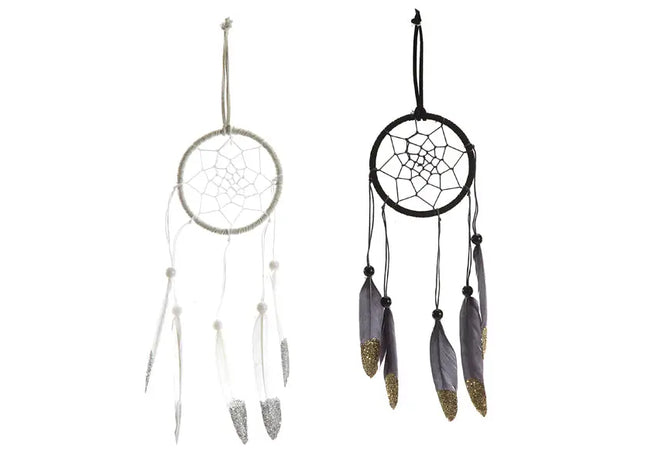 Glitzer Traumfänger – Funkelnde Deko, 2er-Set, 7cm Durchmesser TK Gruppe® Grosshandel 