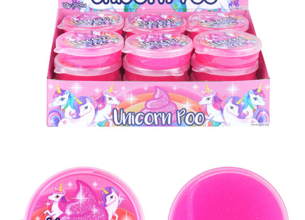 Glitzernder Einhorn-Poo-Schleim, 40 g, 7 cm x 2 cm, glitzerndes Sinnesspielzeug für Kinder TK Gruppe® Grosshandel 