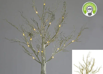 Glitzernder LED-Baum, 24 LEDs, 60 cm hoch - Strahlende Dekoration TK Gruppe® Grosshandel 