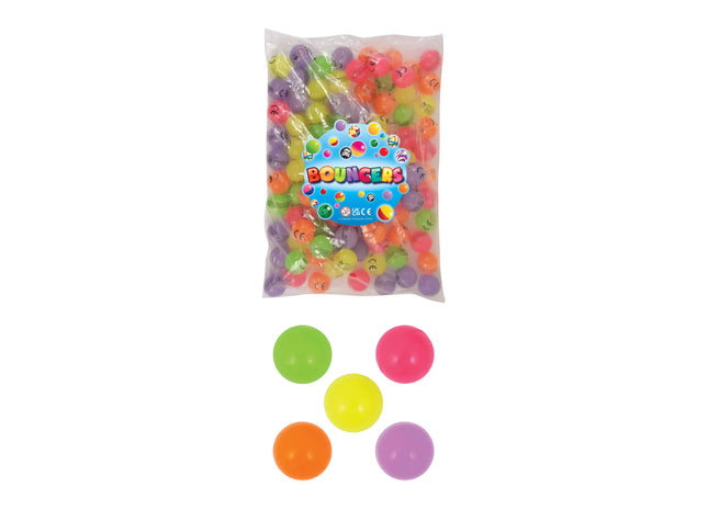 Glow In The Dark Ball Jet 3,3 cm – 5 sortierte leuchtende Sprungbälle TK Gruppe® Grosshandel 
