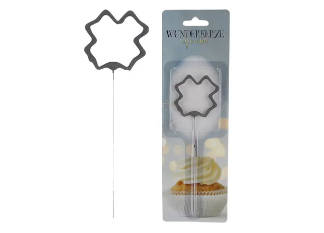 Glückbringende Wunderkerze in Kleeblattform, ca. 18 cm – Festliches Feuerwerk TK Gruppe® Grosshandel 