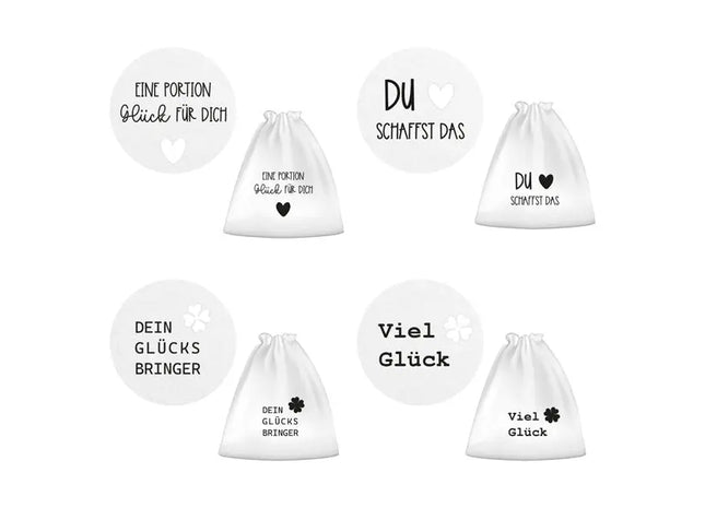 Glücksbringer Box 'FÜR DICH' - 4er Set Freude für Unterwegs TK Gruppe® Grosshandel 