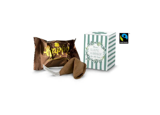 Glückskeks Kleiner Glücksbringer in bedruckbarer Faltschachtel TK Gruppe® Grosshandel 