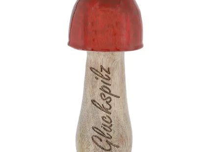 Glückspilz - Dekorativer Pilz, ca. 15cm hoch, Symbol für Glück und Erfolg TK Gruppe® Grosshandel 