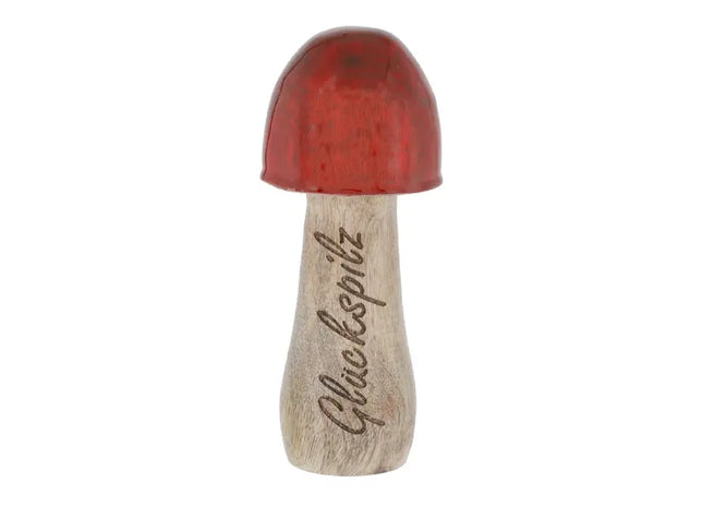 Glückspilz - Dekorativer Pilz, ca. 15cm hoch, Symbol für Glück und Erfolg TK Gruppe® Grosshandel 