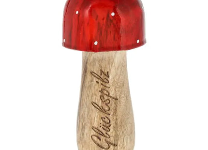 Glückspilz Fliegenpilz - Dekorativer Pilz, ca. 15cm hoch, Symbol für Glück und Wohlstand TK Gruppe® Grosshandel 