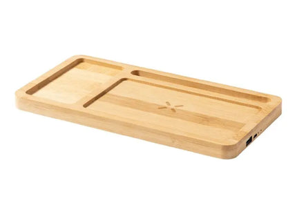Golbar Schreibtisch-Organizer mit Wireless-Charger – Natürliches Design TK Gruppe® Grosshandel 