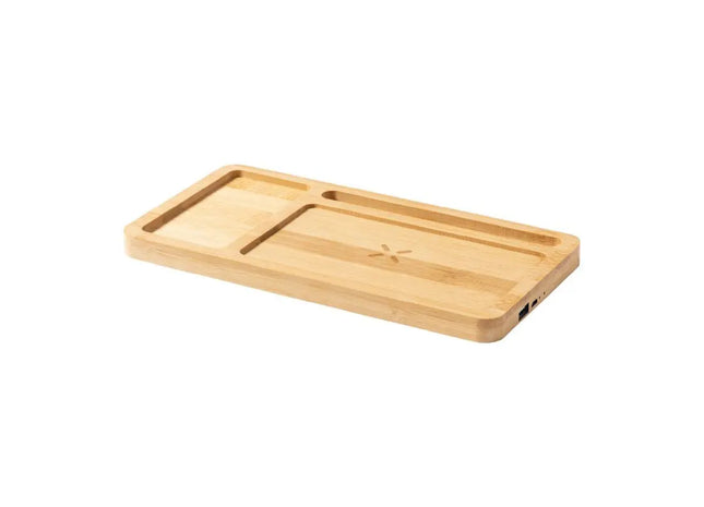 Golbar Schreibtisch-Organizer mit Wireless-Charger – Natürliches Design TK Gruppe® Grosshandel 