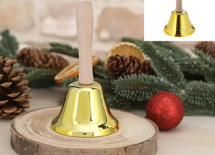 Goldene Glocke, ca. 12 cm hoch – Eleganter Dekorationsakzent für jedes Ambiente TK Gruppe® Grosshandel 