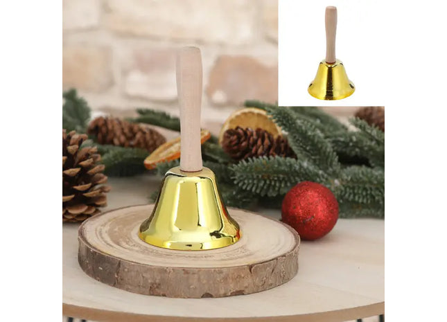 Goldene Glocke, ca. 12 cm hoch – Eleganter Dekorationsakzent für jedes Ambiente TK Gruppe® Grosshandel 