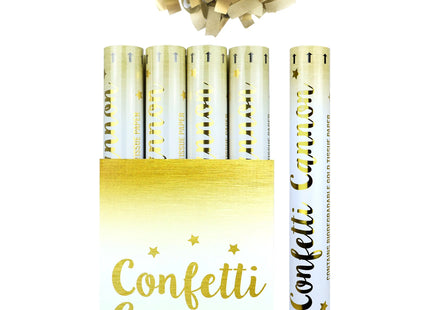Goldene Konfetti-Kanone 50cm, Party-Popper für Feiern & Events TK Gruppe® Grosshandel 