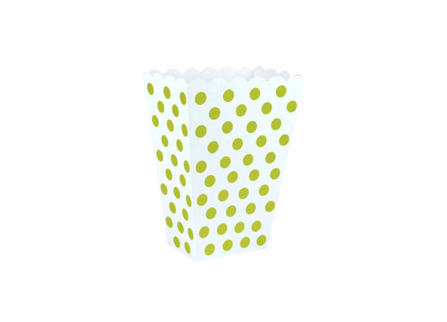 Goldene Polka Dot Leckerli-Box, 15 x 10 cm, stilvoll und praktisch, ideal als Geschenk und Dekoration TK Gruppe® Grosshandel 