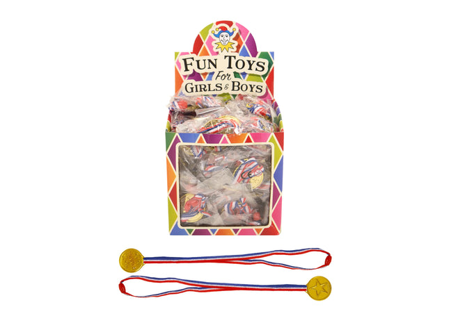 Goldene Siegermedaille 3,5 cm mit 70 cm Umhängeband – Ehrenmedaille für Veranstaltungen TK Gruppe® Grosshandel 