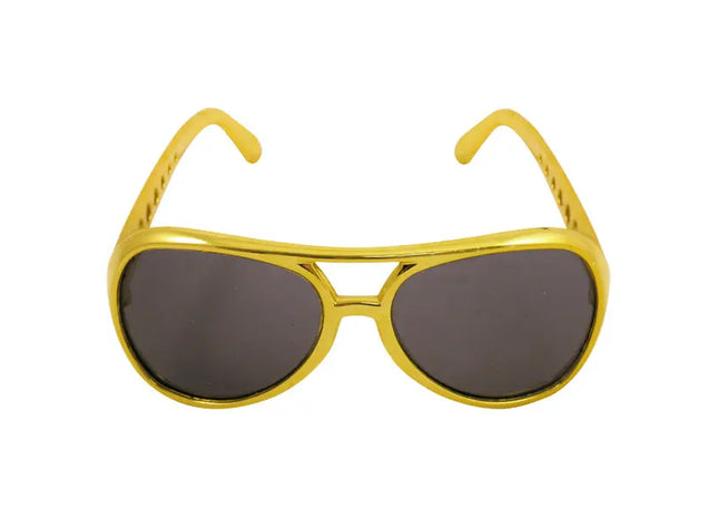 Goldene Sonnenbrille für Erwachsene mit dunklen Gläsern – elegantes Design, UV-Schutz TK Gruppe® Grosshandel 