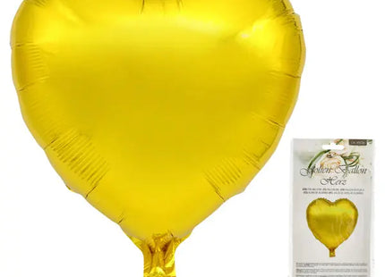 Goldener Folienballon in Herzform, ca. 45 cm – Romantisch & Dekorativ TK Gruppe® Grosshandel 