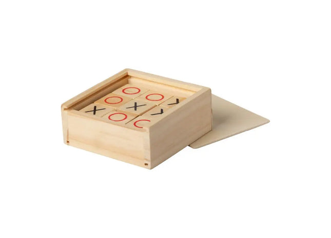 Grapex Tic-Tac-Toe in Naturholz - Klassisches Denkspiel mit modernem Twist TK Gruppe® Grosshandel 