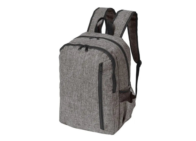 Grau-Schwarzer Rucksack DONEGAL - Stilvoller und Robuster Alltagsbegleiter TK Gruppe® Grosshandel 