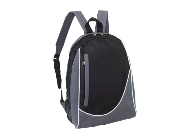 Grau-Schwarzer Rucksack POP - Stilvoller und Funktionaler Begleiter für Alltag und Freizeit TK Gruppe® Grosshandel 