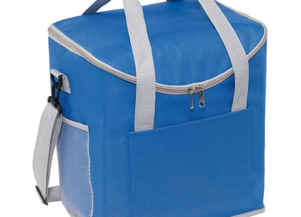 Isolierte Kühltasche FROSTY – Blau/Grau, Perfekt für Unterwegs und Outdoor-Aktivitäten TK Gruppe® Grosshandel 
