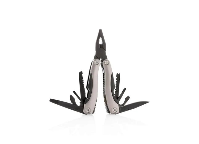 Vielseitiges Hartgriff Multitool - Schwarz/Grau: Praktisch, Robust, Kompakt für Alltag und Outdoor TK Gruppe® Grosshandel 