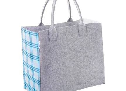 Graue CreaFelt Shop B Individuelle Einkaufstasche – personalisierbar und elegant TK Gruppe® Grosshandel 