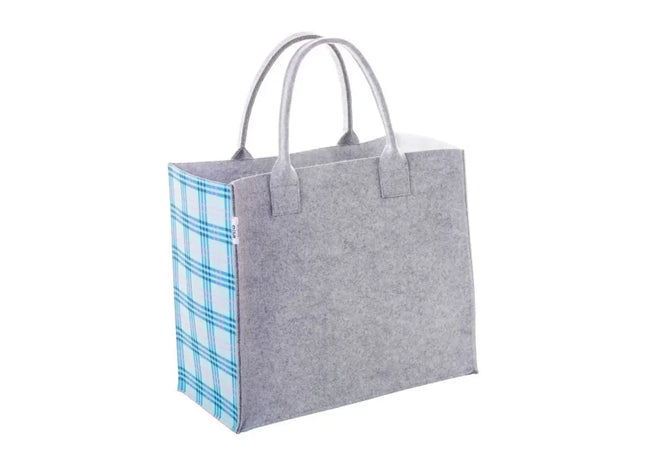 Graue CreaFelt Shop B Individuelle Einkaufstasche – personalisierbar und elegant TK Gruppe® Grosshandel 