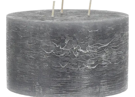 Graue Dreidocht-Kerze, Durchmesser 15cm - Stilvolles Modernes Licht TK Gruppe® Grosshandel 