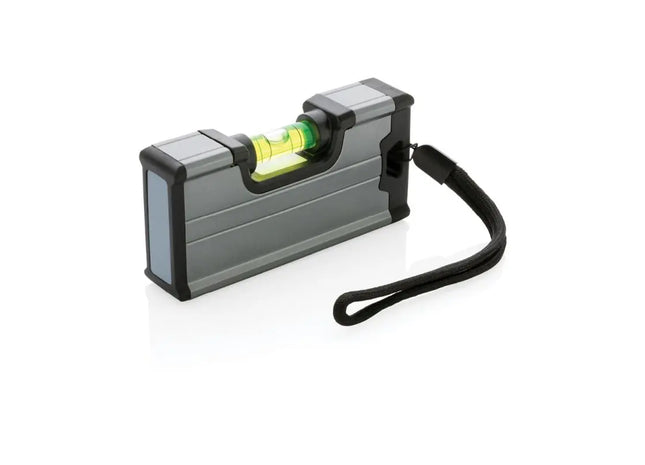 Graue Mini-Wasserwaage mit Magnet - Praktisch & Präzise, 100 Zeichen TK Gruppe® Grosshandel 