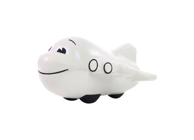 Graues Flugzeug Squeezie - Stressabbau Spielzeug in Luftfahrt-Design TK Gruppe® Grosshandel 