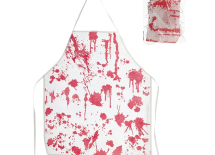 Grausige Blutspritzer-Schürze - Ca. 60x70cm | Perfektes Accessoire für Halloween-Kostüme! TK Gruppe® Grosshandel 