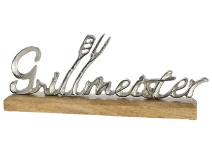 Grillmeister Schriftzug klein – Perfektes BBQ Zubehör 35cm Breite TK Gruppe® Grosshandel 