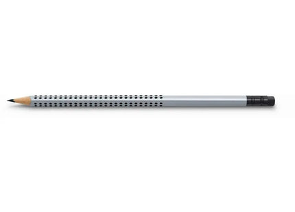 Grip 2001 Bleistift mit Radiertip in Silber - Effizient & Stilvoll Schreiben TK Gruppe® Grosshandel 