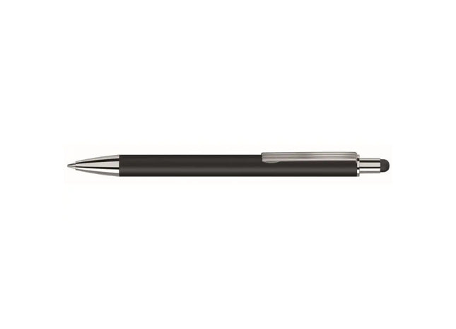 Groove Touch Kugelschreiber schwarz - Premium Druckstift für komfortables Schreiben und elegantes Design TK Gruppe® Grosshandel 