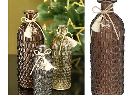 Große Elegante Glasvase, 25cm Hoch – Ideal für stilvolle Dekorationen TK Gruppe® Grosshandel 